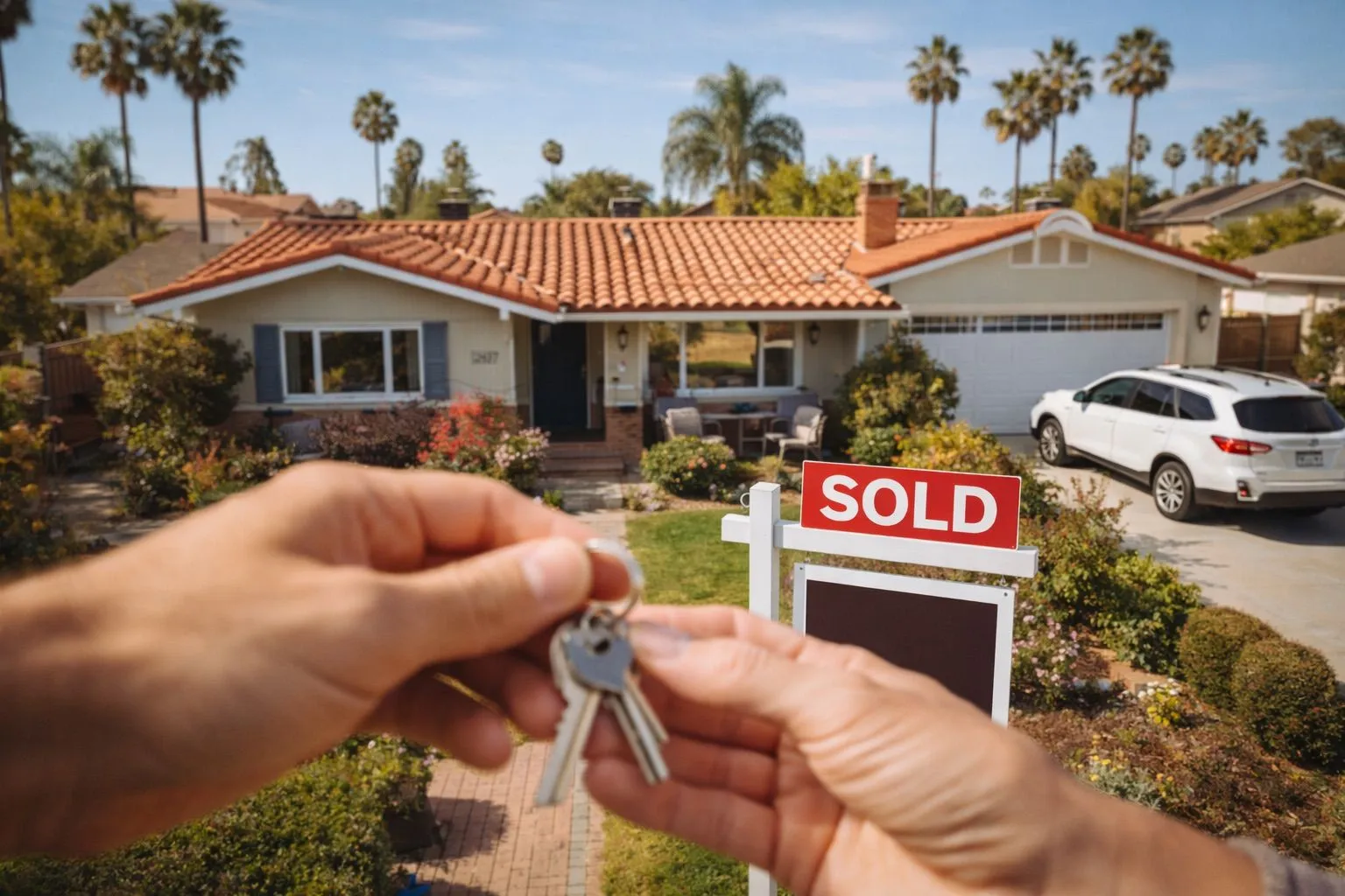 Home keys being handed over - we buy homes in any condition